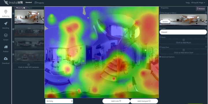VR heatmap